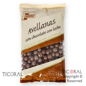 AVELLANAS CON CHOCOLATE LECHE X 1 KG ARGENFRUT